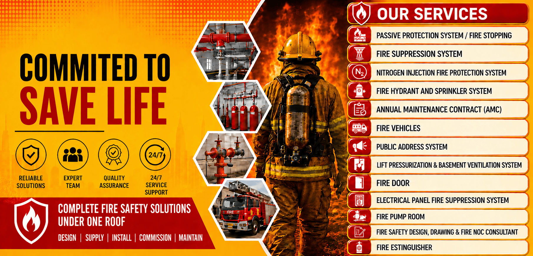 Achyuta Fire Safety Banner